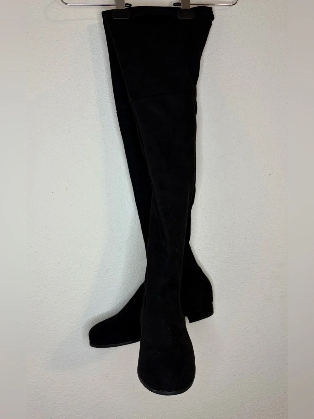 Dream Pairs Over-the-Knee Black Suede Boots - Women's Tall Fashion Boot